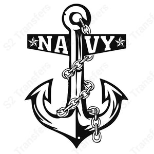 Navy Anchor - DTF Transfer DTF Transfer