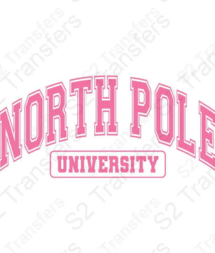 North Pole University Christmas Pocket