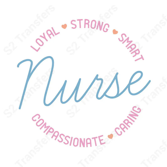 Nurse Circle Words - DTF Transfer DTF Transfer