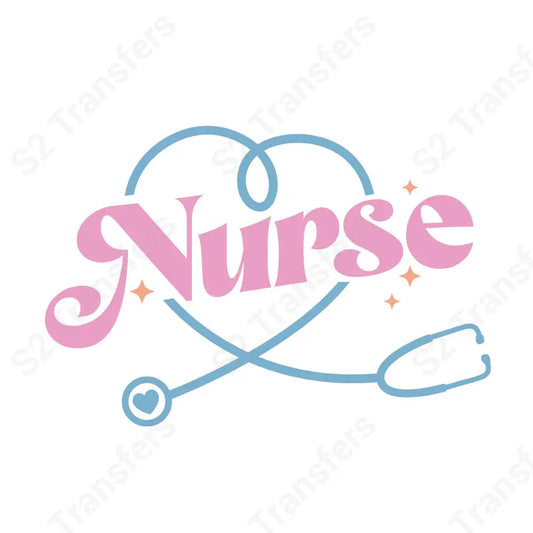 Nurse Stethoscope Heart - DTF Transfer DTF Transfer