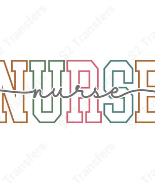 Nurse Varsity Script - DTF Transfer DTF Transfer