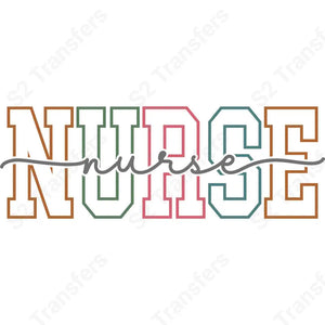 Nurse Varsity Script - DTF Transfer DTF Transfer