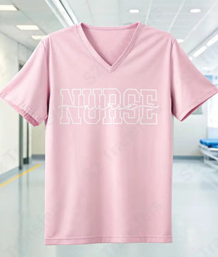 Nurse Varsity Script White - DTF Transfer DTF Transfer