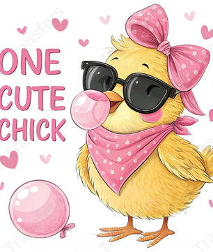 One Cute Chick - DTF Transfer DTF Transfer