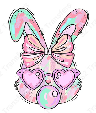 Pastel Bubblegum Bunny - DTF Transfer DTF Transfer
