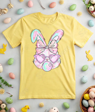 Pastel Bubblegum Bunny - DTF Transfer DTF Transfer