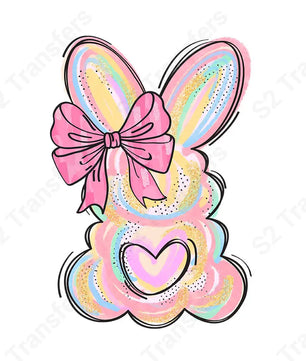 Pastel Color Bunny - DTF Transfer DTF Transfer