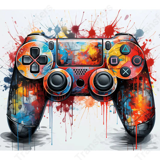 Pastel Retro Gaming Controller - DTF Transfer DTF Transfer