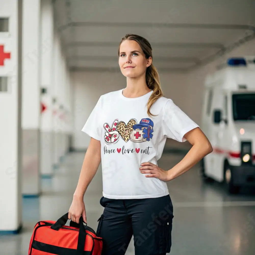 Peace Love EMT - DTF Transfer DTF Transfer