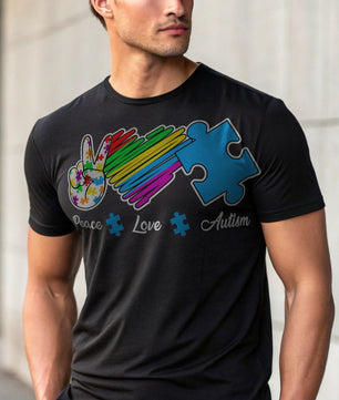 Peace Love Autism - DTF Transfer