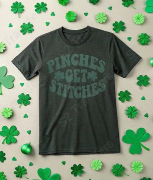 Pinches Get Stitches Distressed Green - DTF Transfer DTF Transfer