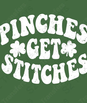 Pinches Get Stitches Distressed White