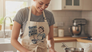 Baking Because Murder Is Wrong – DTF Transfer