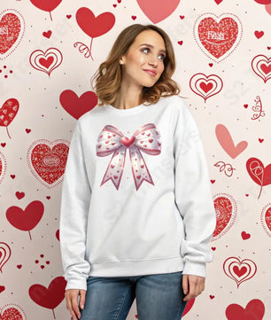 Red Hearts Bow - DTF Transfer DTF Transfer