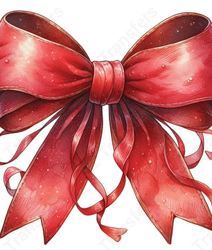 Red String Coquette Bow - DTF Transfer DTF Transfer