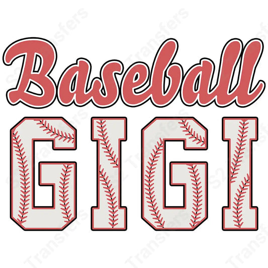 Retro Baseball Gigi - DTF Transfer DTF Transfer