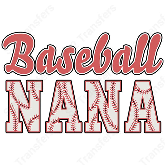 Retro Baseball Nana - DTF Transfer DTF Transfer