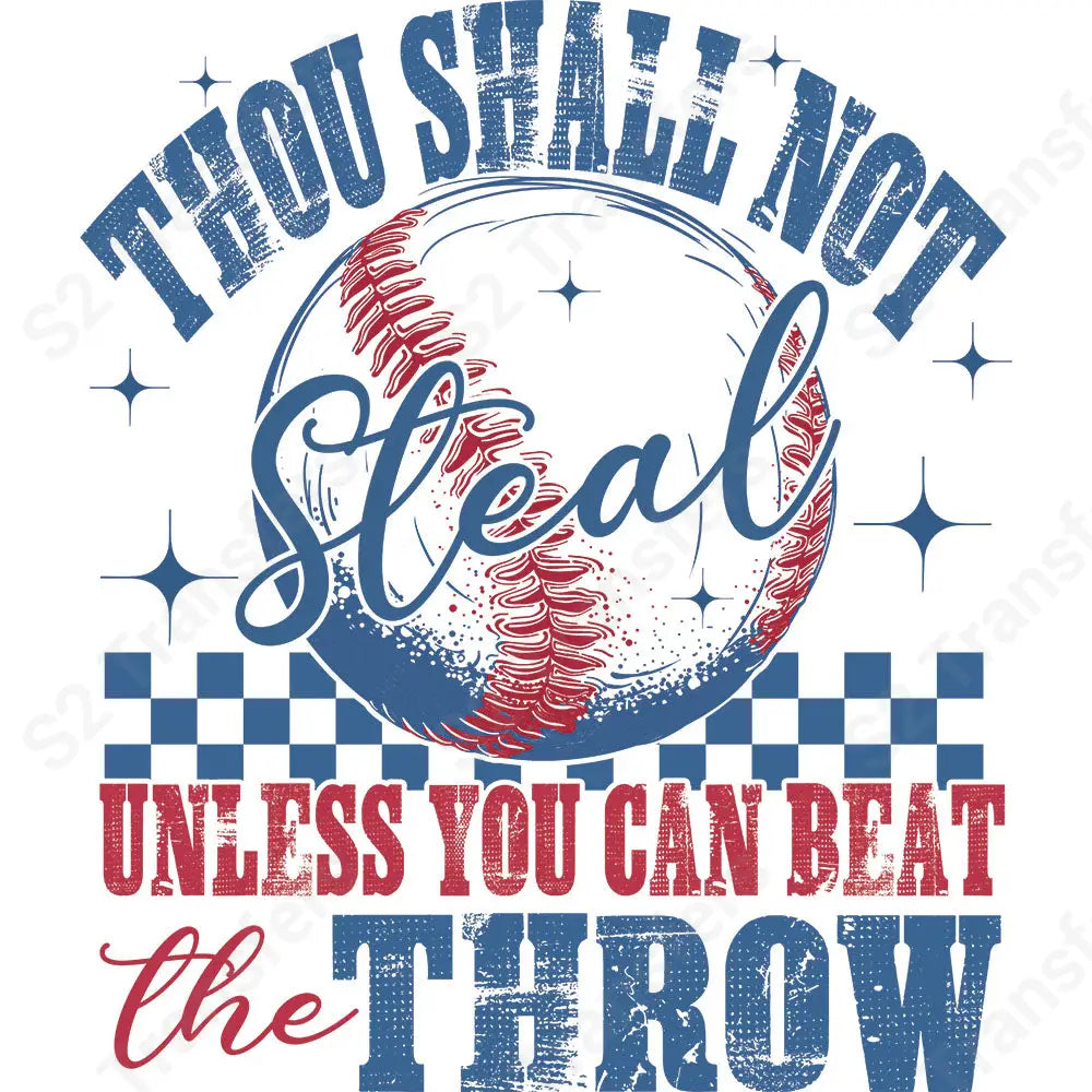 Retro Thou Shall Not Steal - DTF Transfer DTF Transfer