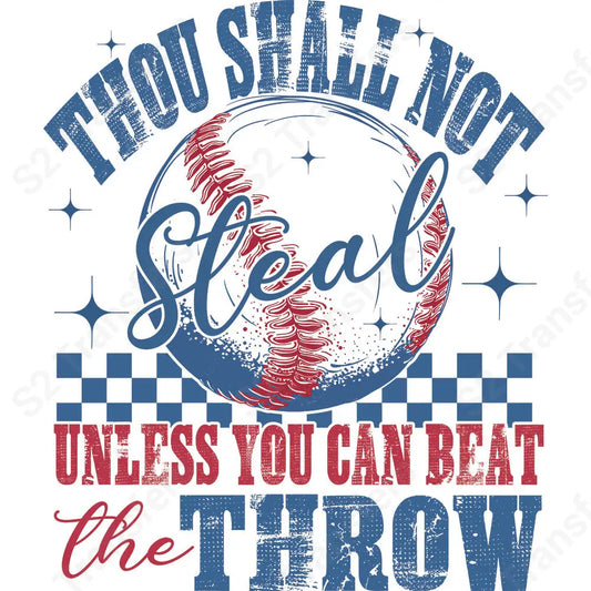 Retro Thou Shall Not Steal - DTF Transfer DTF Transfer