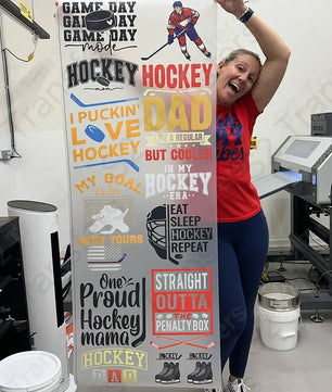 premade dtf transfer hockey gangsheet