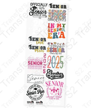 Senior Year Celebrations Premade DTF Transfer Gangsheet