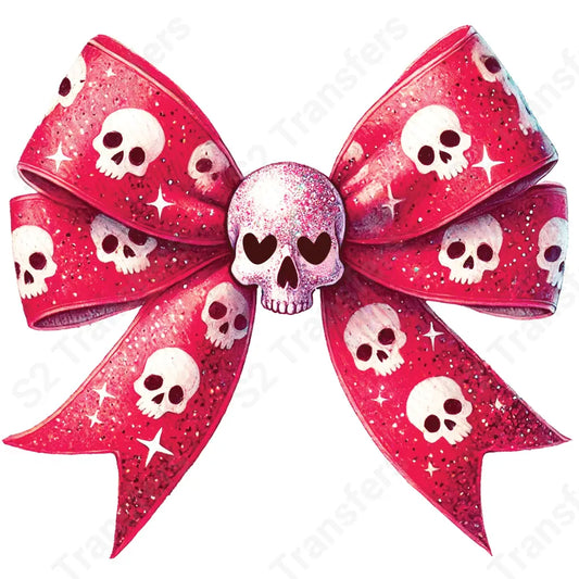 Skull Bow - DTF Transfer DTF Transfer