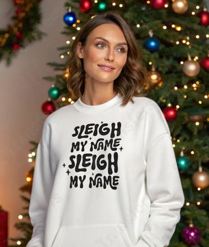 Sleigh My Name X2 Black - DTF Transfer DTF Transfer