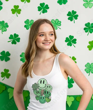 Smiley Faces St Patrick - DTF Transfer DTF Transfer