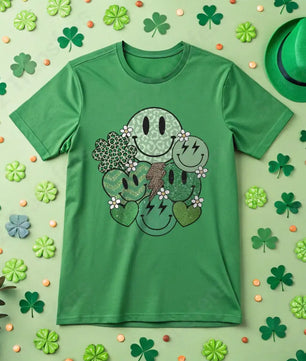 Smiley Faces St Patrick Retro - DTF Transfer DTF Transfer