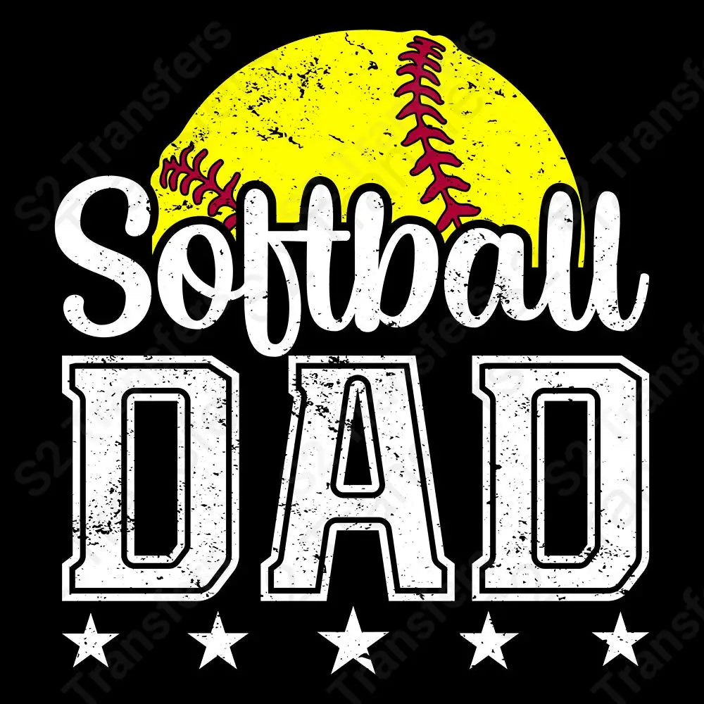 Softball Dad Distressed