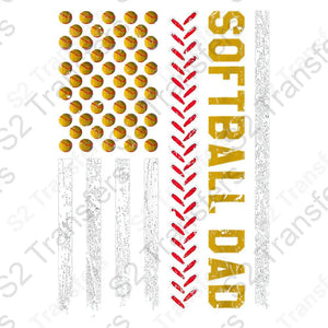 Softball Dad Flag