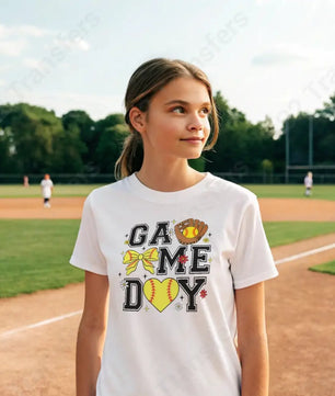 Softball Game Day Symbols - DTF Transfer DTF Transfer