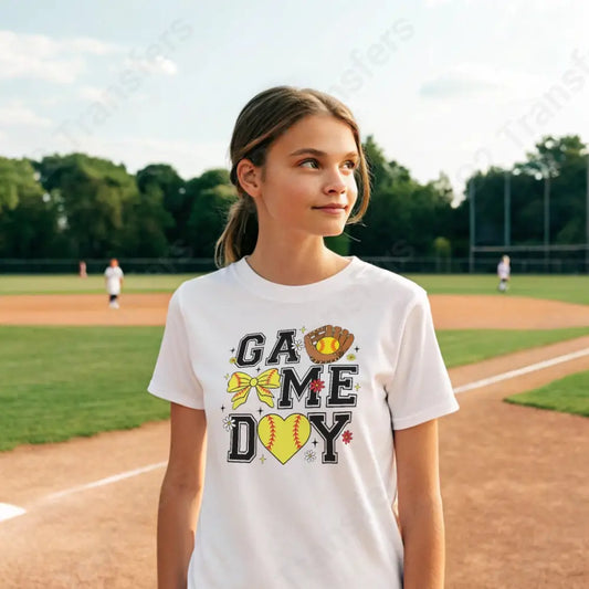 Softball Game Day Symbols - DTF Transfer DTF Transfer