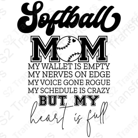 Softball Mom My Wallet Is Empty