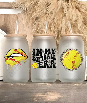 Softball UV DTF Sticker Sheet UV DTF Sticker Sheet