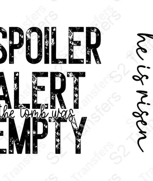 Spoiler Alert The Tomb Was Empty