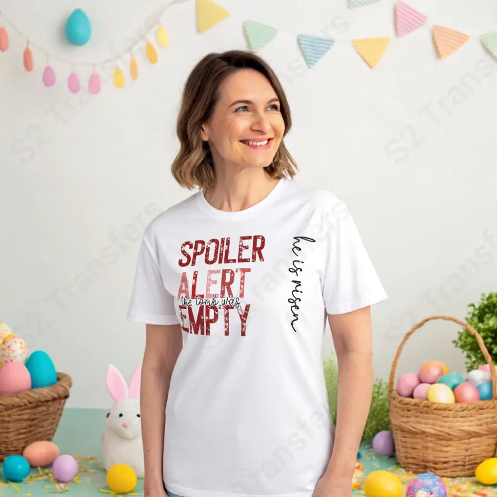 Spoiler Alert The Tomb Was Empty Red - DTF Transfer DTF Transfer