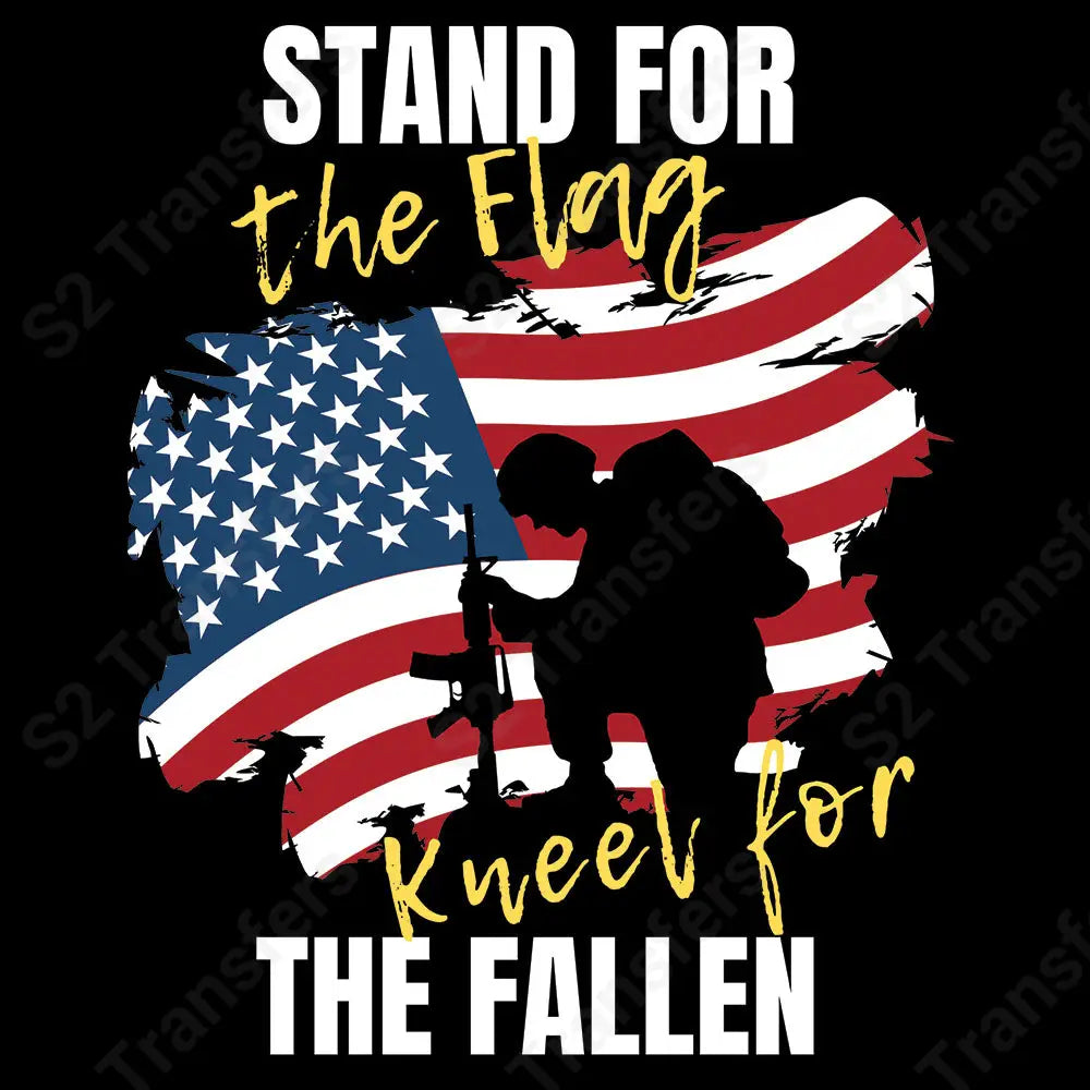 Stand For The Flag White - DTF Transfer DTF Transfer