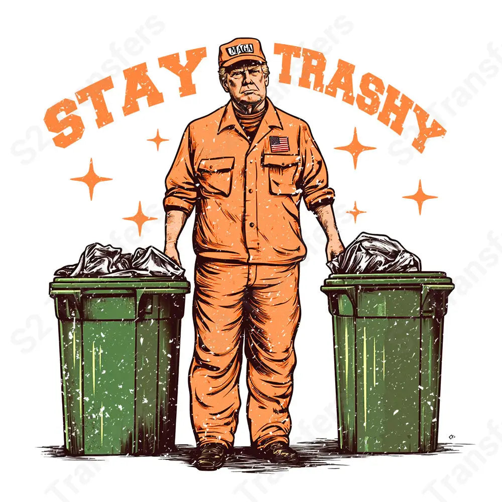 Stay Trashy Trump Garbage - DTF Transfer DTF Transfer