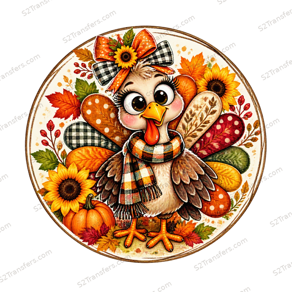 Sunflower Turkey Harvest Circle main preview