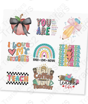 Teacher UV DTF Sticker Sheet
