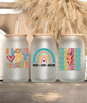 Teacher UV DTF Sticker Sheet UV DTF Sticker Sheet