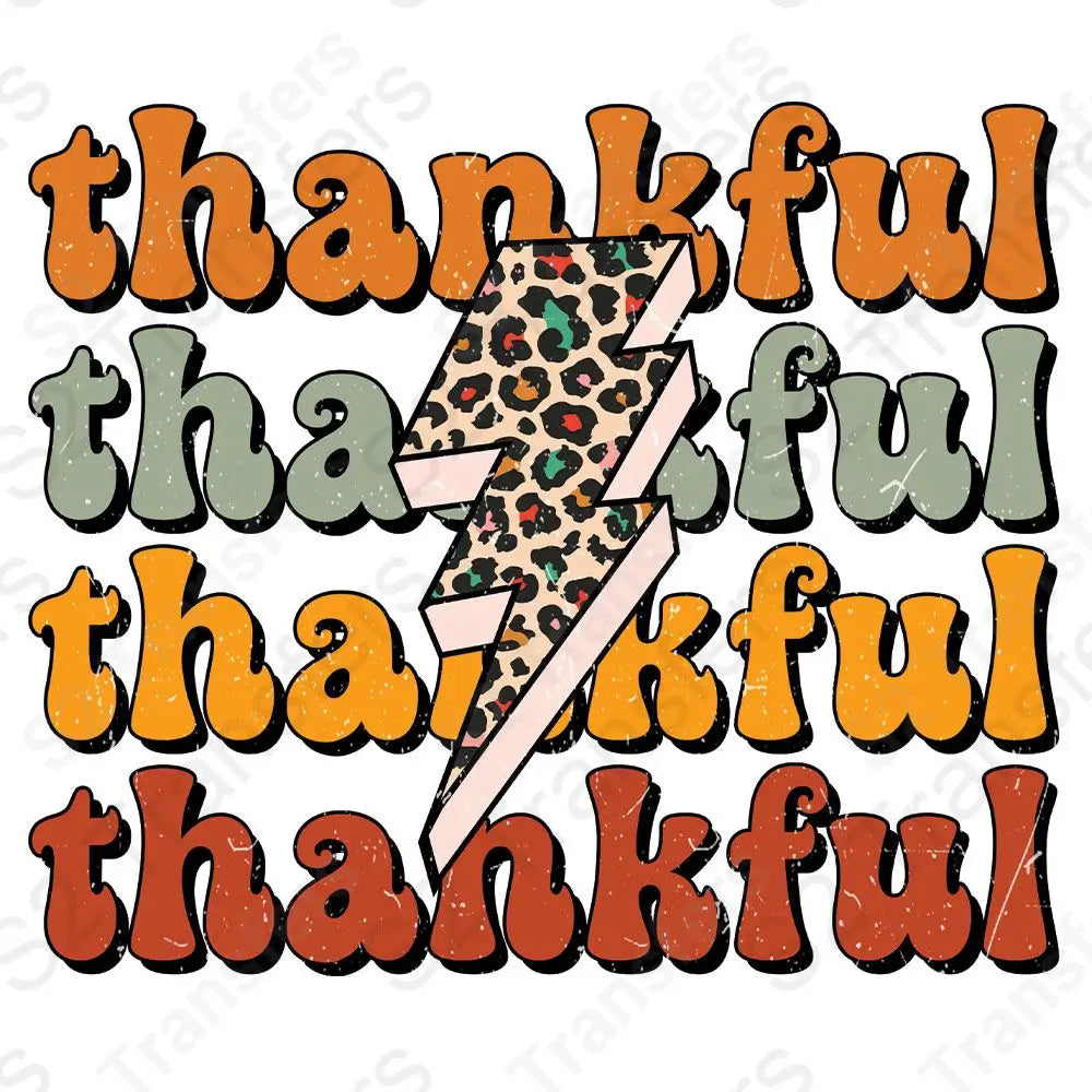 Thankful X4 Leopard Lightning Bolt
