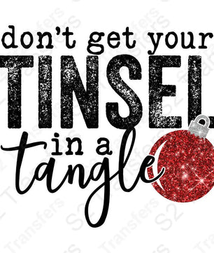 Tinsel In A Tangle Red