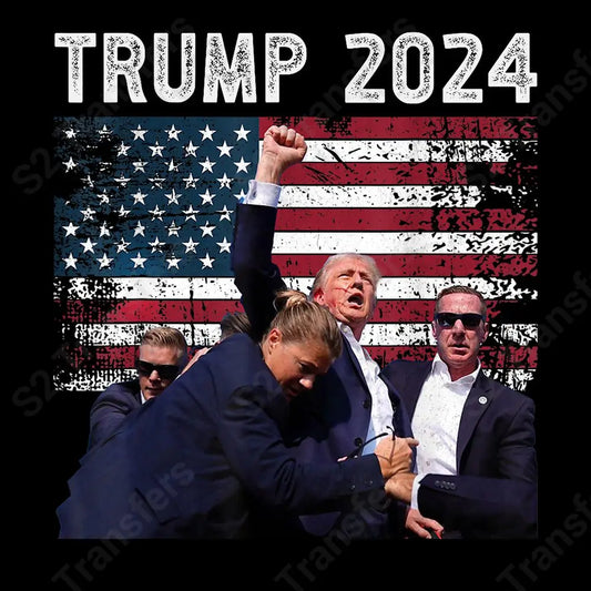 Trump 2024 Distressed Fist Raised