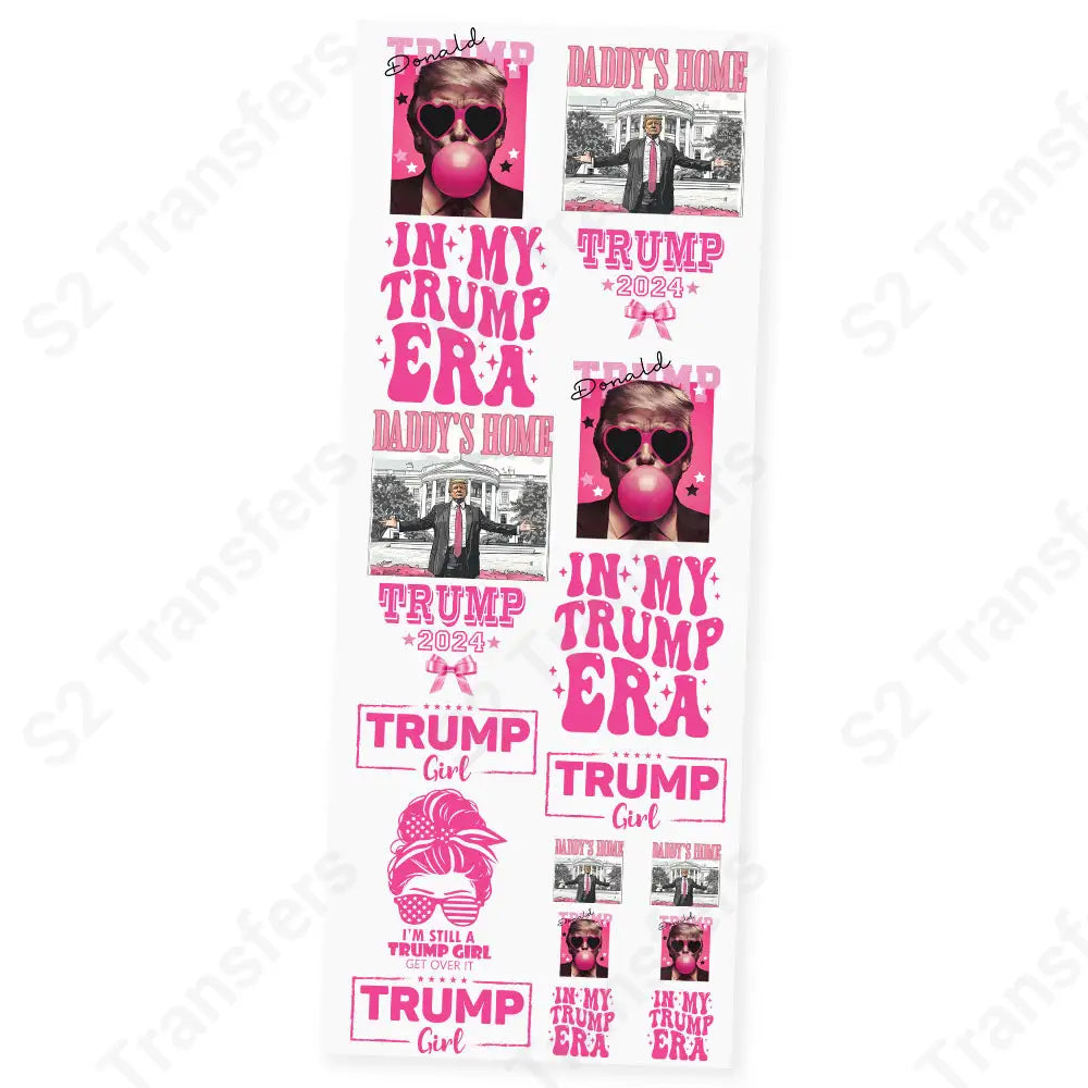 Trump Era Barbie Vibes Premade DTF Transfer Gangsheet - 22’’ x 60’’ Premade DTF Gang Sheet