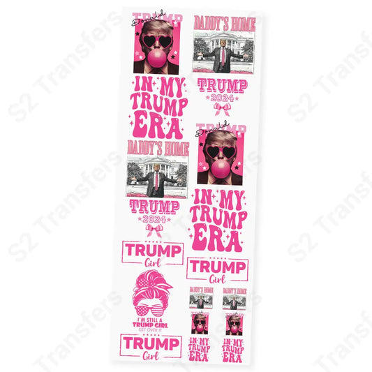 Trump Era Barbie Vibes Premade DTF Transfer Gangsheet - 22’’ x 60’’ Premade DTF Gang Sheet
