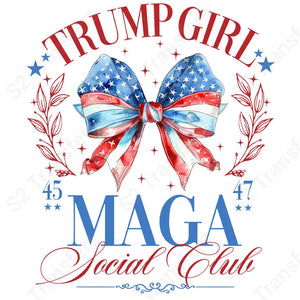 Trump Girl MAGA Social Club - DTF Transfer DTF Transfer