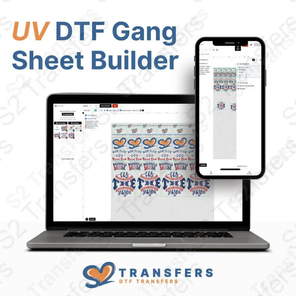 UV DTF sticker gang sheets