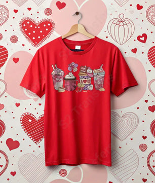 Valentine Coffee Drinks 1 - DTF Transfer DTF Transfer